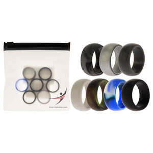 Silicone Wedding Ring Set - Camo by ROQ for Men - 7 x 7 mm Ring